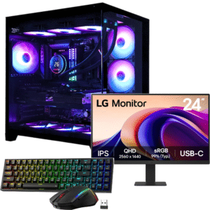 GG Pack (Good Game) - RX9070 XT, Ryzen 7 9800X3D, 32GB DDR5, 2TB NVME + Free 2K 100Hz Monitor + Free Gaming mouse and keyboard
